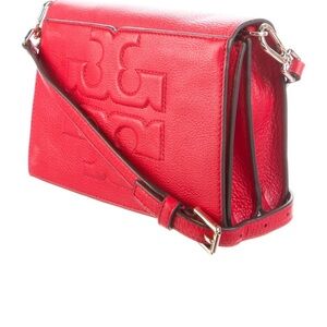 Tory Burch Red Leather Shoulder Bag